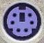 Port PS/2 violet